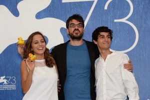 Photocall - Piuma - Blu Yoshimi - Roan Johnson - Luigi Fedele - la Biennale di Venezia - foto ASAC