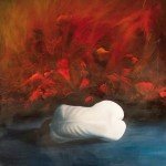 La bella addormentata nel bosco, olio su tela 90x90