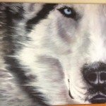 Il lupo e il cane (olio su tela 70x90)